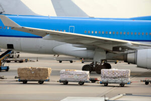 airfreight that is being loaded an air carrier to be shipped