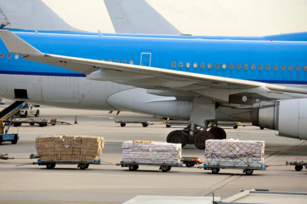 airfreight that is being loaded an air carrier to be shipped