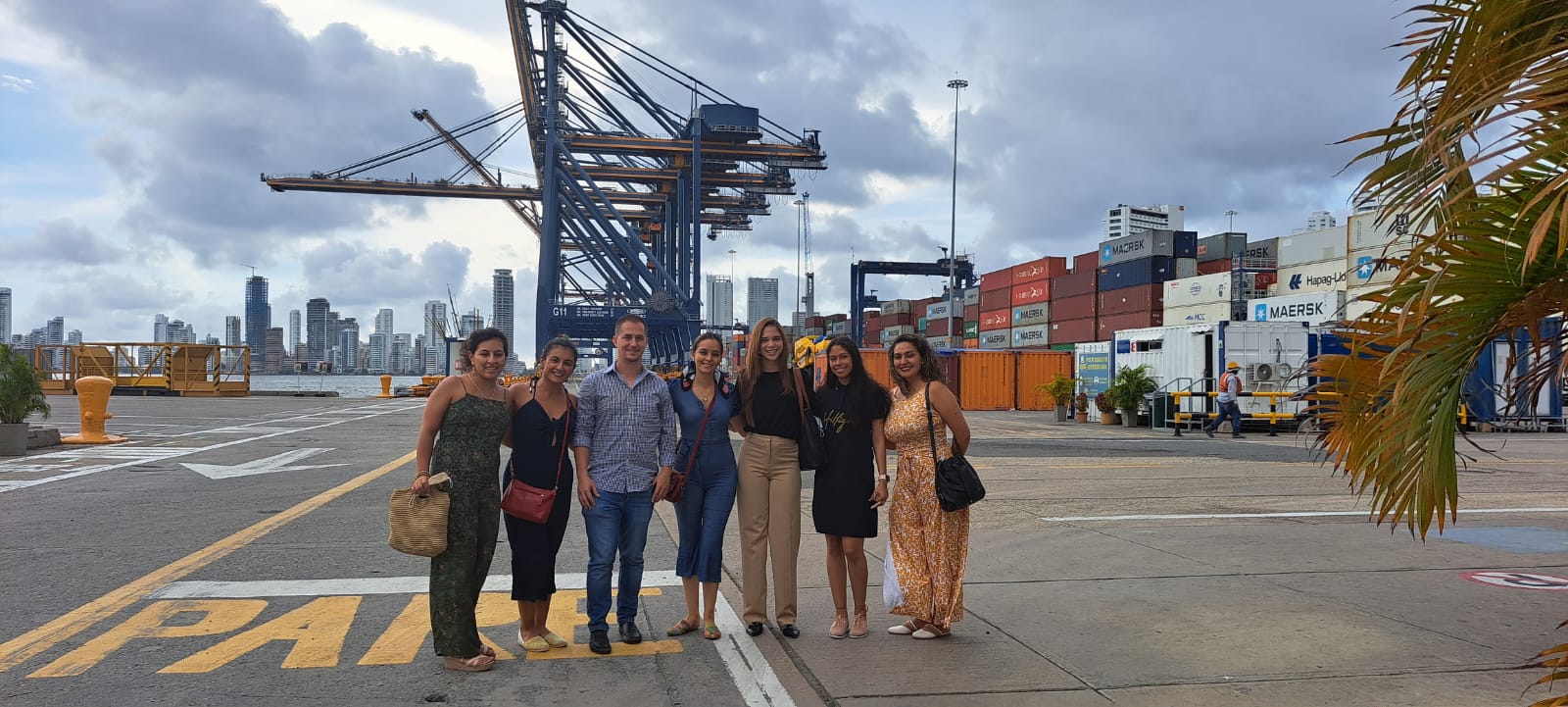 A1wwl colombian team A1 team in Cartagena port