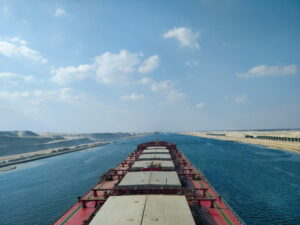 U.S. agriculture exporters are rerouting their shipments to the Suez Canal.