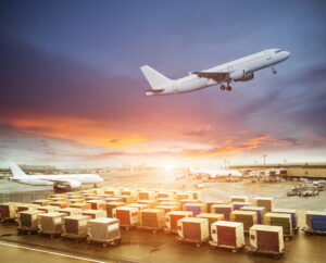 A air carrier shipping perishables by air internationally.