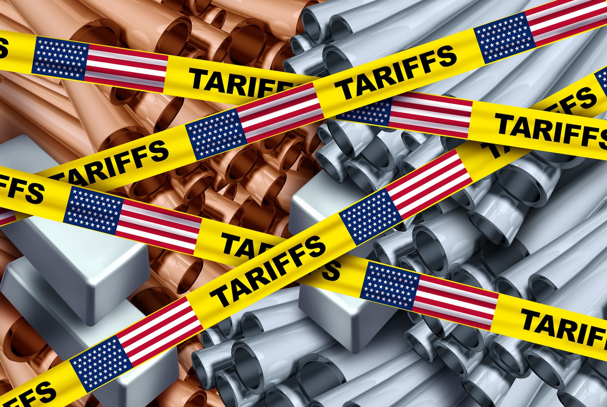 Picture announcing tariffs.