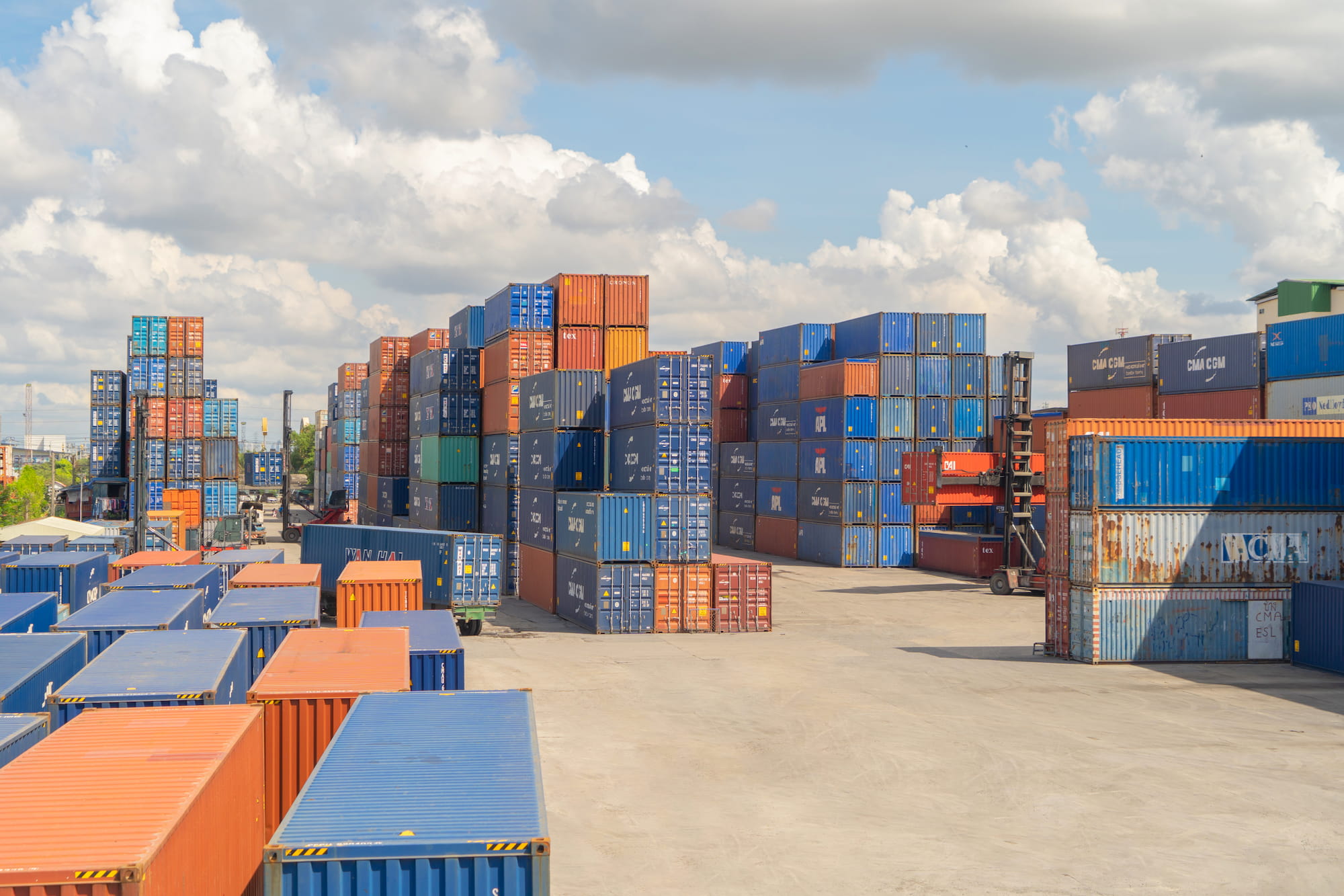 What is the next step after your container arrives at the port?